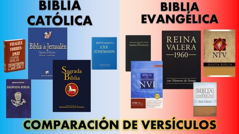 ¿Cuál es la diferencia entre la Biblia Catolica y la evangélica?