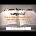 ¿Qué es la exégesis bíblica ejemplos?