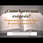 ¿Qué estudia la exégesis?